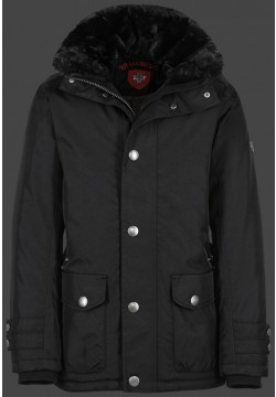 Jacken-Coat Feuerland RainbowAirTec Schwarz Jacke Herren Winter