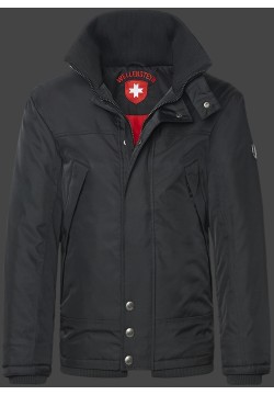 Jacken-Coat Hafen-Hamburg RainbowAirTec Schwarz Jacke Herren Winter