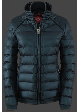 Jacken-Coat Helium Short JoWaMoTec Petrol Jacke Damen Winter