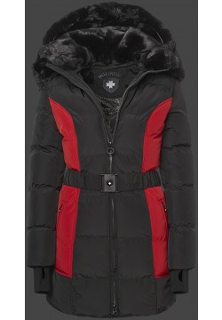Jacken-Coat Imagine TiSaAirTec Black/Darkred Jacke Damen Winter