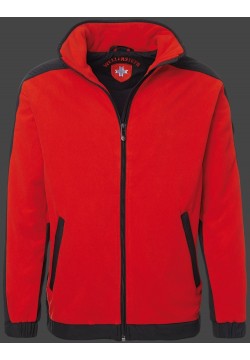 Jacken-Coat Jet-Jacke MicroFleece Rot/Schwarz Jacke Herren Winter