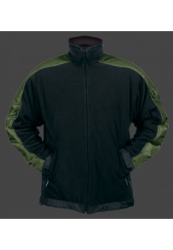 Jacken-Coat Jet-Jacke MicroFleece Schwarz/Armygrün Jacke Herren Winter