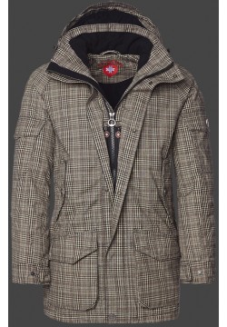Jacken-Coat Kodiaks EnglishAirTec Maxicheckbrown Jacke Herren Winter