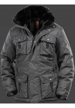 Jacken-Coat Leuchtfeuer FlannelAirTec Anthrazit Jacke Herren Winter