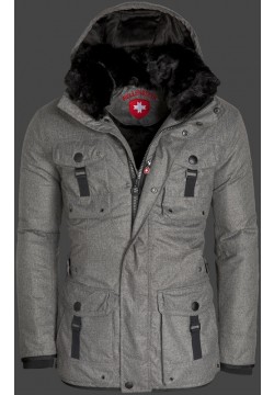 Jacken-Coat Leuchtfeuer FlannelAirTec Flanellgrey Jacke Herren Winter