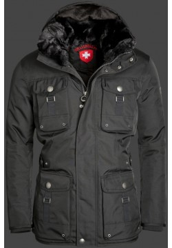 Jacken-Coat Leuchtfeuer RainbowAirTec Schwarz Jacke Herren Winter