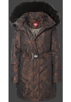 Jacken-Coat Lyceum JaNevAirTec Brownblack Jacke Damen Winter