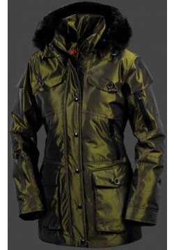 Jacken-Coat Moonlight MidnightAirTec Blackpoisongreen Jacke Damen Winter