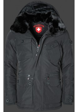 Jacken-Coat Pacifica HaHeMeAirTec Schwarz Jacke Herren Winter