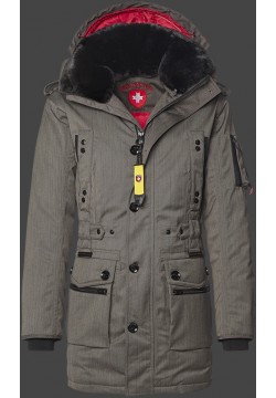 Jacken-Coat Quasar BosAirTec Saltpepper Jacke Herren Winter
