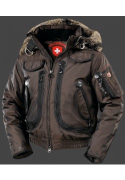 Jacken-Coat Rescue Jacket RainbowAirTec Coffee/Schwarz Jacke Herren Winter