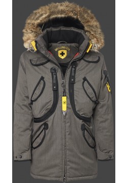 Jacken-Coat Rescue Parka BosAirTec Saltpepper Jacke Herren Winter
