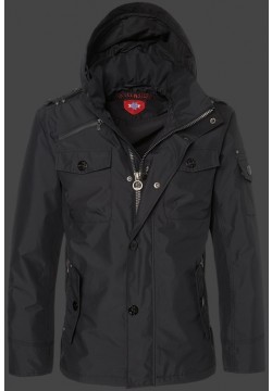 Jacken-Coat Retro Poly3AirTec Schwarz Jacke Herren Sommer