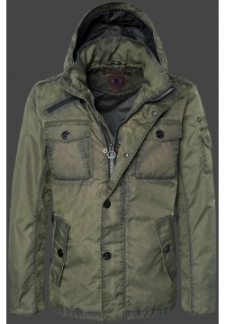 Jacken-Coat Retro SprayTec Armygrün Jacke Herren Sommer