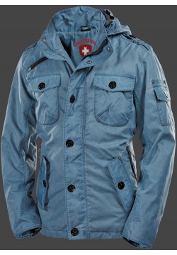 Jacken-Coat Retro SprayTec Steelblue Jacke Herren Sommer
