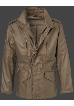 Jacken-Coat Safari PaperCottonAirTec Khaki Jacke Herren Sommer