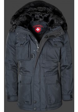 Jacken-Coat Siberia RainbowAirTec Midnightblue Jacke Herren Winter