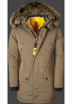 Jacken-Coat Snowdome GolDoxAirTec Khaki Jacke Herren Winter
