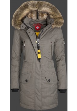 Jacken-Coat Snowdome Lady SeBasLiAirTec Saltpepper Jacke Damen Winter