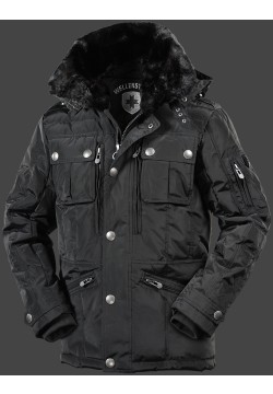 Jacken-Coat Snowdrift SnoMeSeDuTec Schwarz Jacke Herren Winter