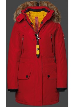 Jacken-Coat Snowtrail Lady HaHeMeAirTec Rot Jacke Damen Winter