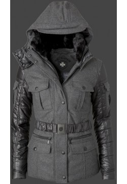 Jacken-Coat Stargate Lady FlaWoAirTec Anthracite/Black Jacke Damen Winter