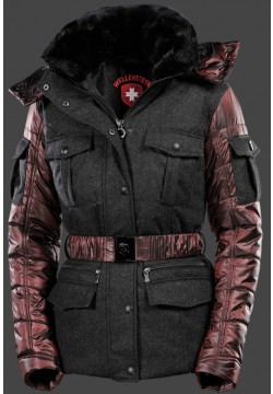Jacken-Coat Stargate Lady FlaWoAirTec Anthracite/Bordeaux Jacke Damen Winter
