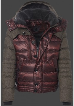 Jacken-Coat Stargate SnowAirTec Bordeaux/Brownmelange Jacke Herren Winter