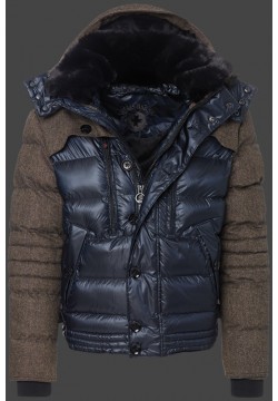 Jacken-Coat Stargate SnowAirTec Darknavy/Brownmelange Jacke Herren Winter