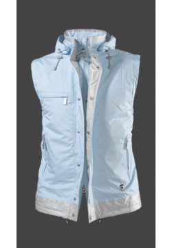 Jacken-Coat Strandweste PolyAirLite Eisblau/Silber Jacke Herren Winter