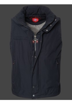 Jacken-Coat Strandweste Sommer PolyAirLite Dunkelblau Jacke Herren Sommer