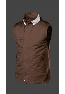 Jacken-Coat Strandweste Sommer PolyAirLite Haselnuss Jacke Herren Sommer