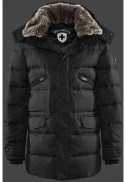 Jacken-Coat Vallee Men WoCarboAirTec Blackmelange Jacke Herren Winter