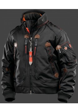 Jacken-Coat Wildfire RainbowAirTec Schwarz Jacke Herren Winter