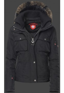 Jacken-Coat Winterzauber RainbowAirTec Schwarz Jacke Damen Winter