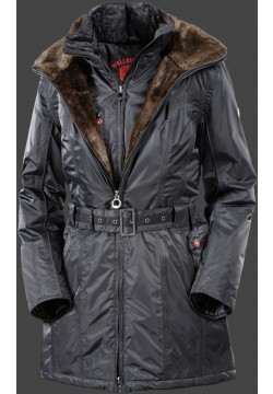 Jacken-Coat Zermatt Lang GlossyAirTec Midnightblue Jacke Damen Winter