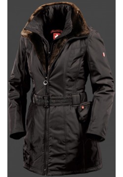 Jacken-Coat Zermatt Lang RainbowAirTec Schwarz Jacke Damen Winter
