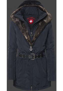 Jacken-Coat Zermatt Lang TiSaAirTec Midnightblue Jacke Damen Winter