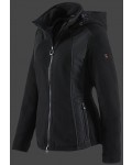 Jacken-Coat Dolce Vita MicroFleece Schwarz Jacke Damen Winter
