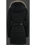 Jacken-Coat Flamingo MoSoDuHiTec Schwarz Jacke Damen Winter,FLAM-719-SW-GRÖßE,Jacken-Coat Sale