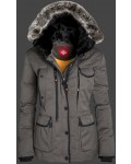 Jacken-Coat Marvellous Lady BosAirTec Saltpepper Jacke Damen Winter - Jacken-Coat Sale | jackenjackets.de