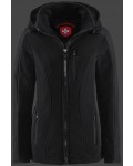 Jacken-Coat Marysol MicroFleece Schwarz Jacke Damen Winter - Jacken-Coat Schneezauber | jackenjackets.de