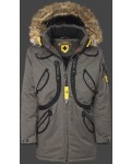Jacken-Coat Rescue Parka BosAirTec Saltpepper Jacke Herren Winter - Jacken-Coat Jacke Herren Winter | jackenjackets.de