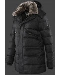Jacken-Coat Vallee Men WoCarboAirTec Blackmelange Jacke Herren Winter